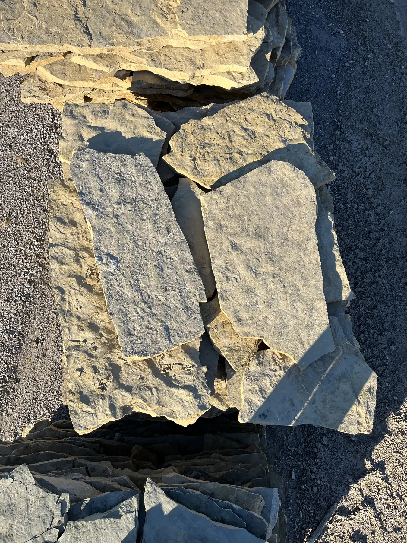 Chestnut cream Rippled Flagstone