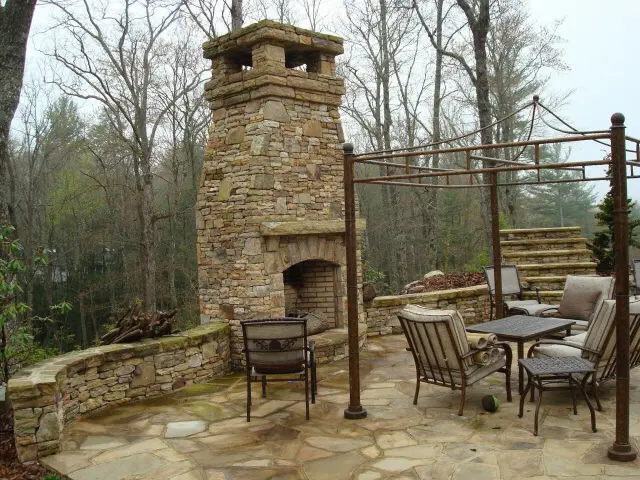 Tennessee Fieldstone porch